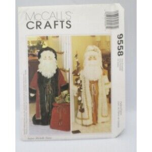 McCall's Crafts 9558 Santa Greeter Doll 3 Foot Tall Christmas Holiday 1998